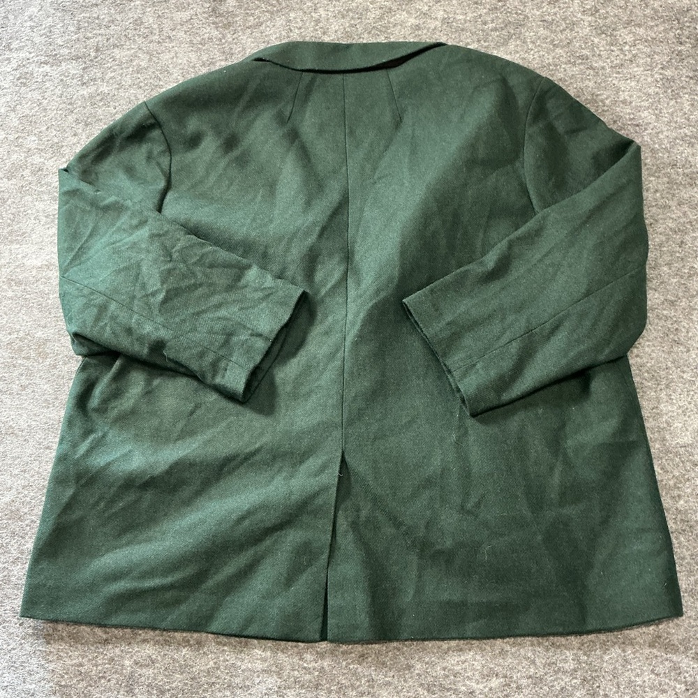 Madewell Forest Green Chic Women's Blazer Jacket Size 2X - Picture 4 of 4